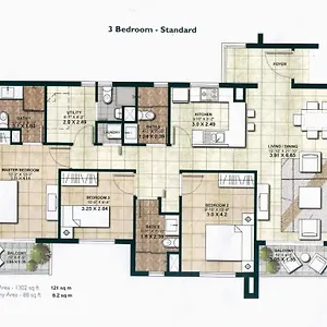 Apartment Three Bedroom - Centrium Impz, Dubai